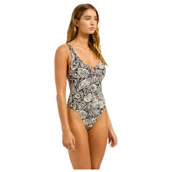 Seafolly - Women's C Shells Ring Front Halter One Piece - Badedragt