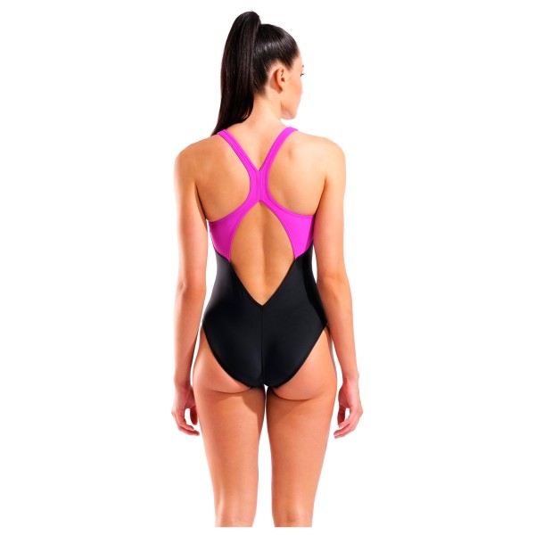 Arena - Women's Grid Swimsuit V Back Graphic - Swimsuit