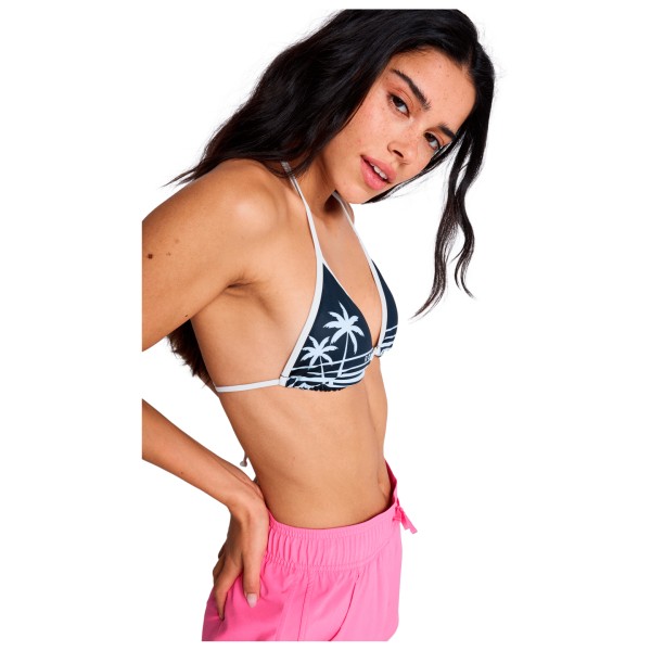 Roxy - Women's The Retro Essentials Tiki Tri - Parte superior de bikini