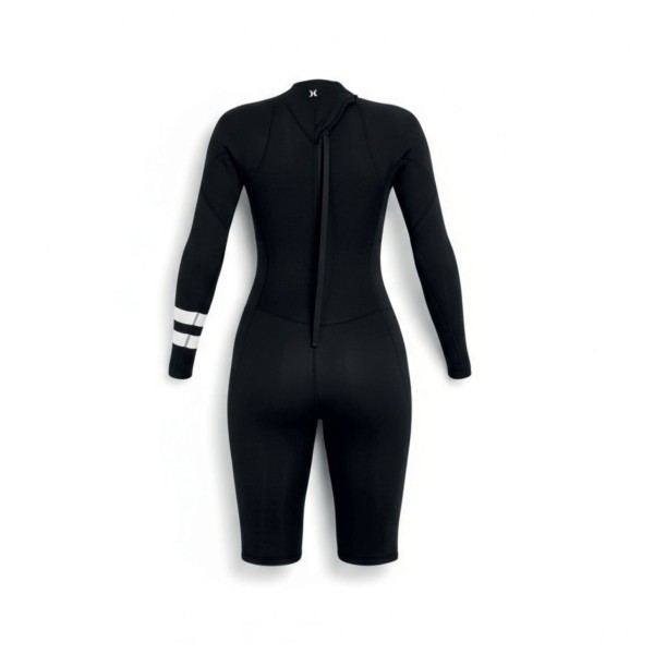 Hurley - Women's Air 2mm Mid Shorty Springsuit L/S - Tuta in neoprene