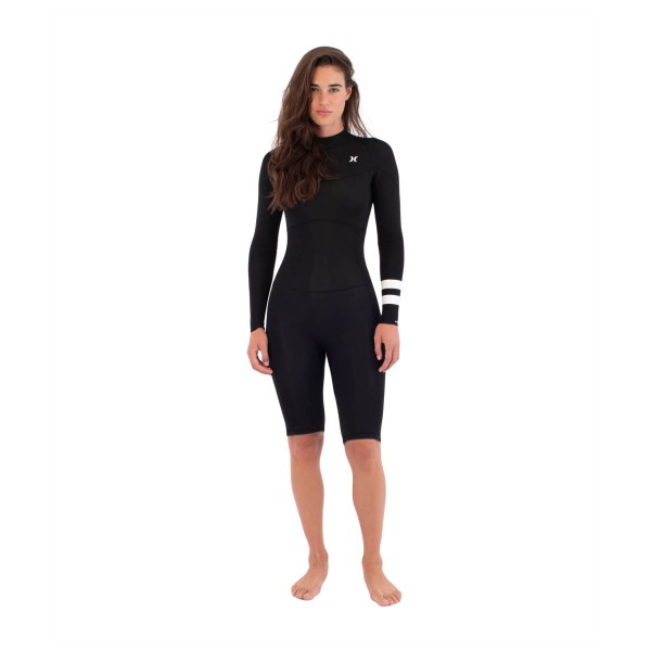 Hurley - Women's Air 2mm Mid Shorty Springsuit L/S - Tuta in neoprene