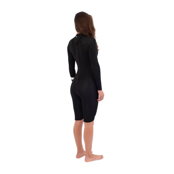 Hurley - Women's Air 2mm Mid Shorty Springsuit L/S - Tuta in neoprene