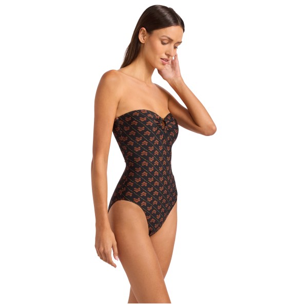 Seafolly - Women's Batik Bloom Bandeau One Piece - Badedragt