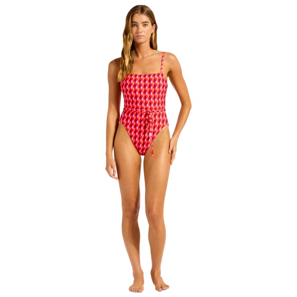 Seafolly - Women's Sorrento Reversible Square Neck One Piece - Swimsuit