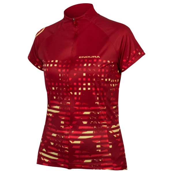 Endura Women's Hummvee Ray Short Sleeve Cycling Jersey | Lightweight, Wicking Fabric | 3 Rear Pockets + Zipped Security
