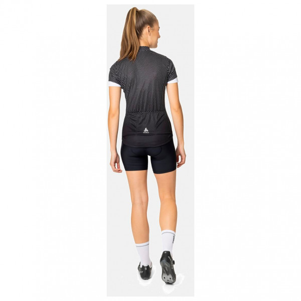 Odlo - Women's T-Shirt S/U Collar S/S FZ Essential Print - Cycling jersey