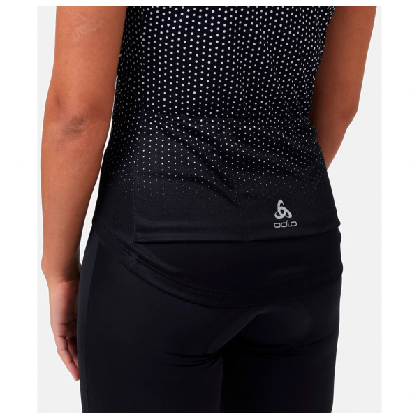 Odlo - Women's T-Shirt S/U Collar S/S FZ Essential Print - Cycling jersey