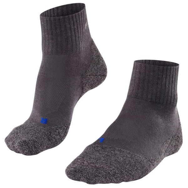 FALKE TK2 Cool Short Chaussettes Randonnée Homme - Rembourrage Moyen, Effet Refroidissant, Véganes, Respirantes - 1 Paire