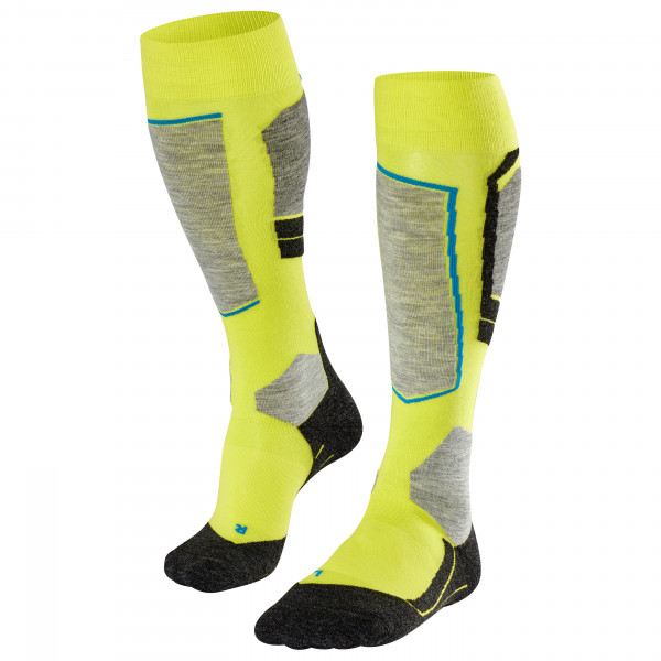FALKE Heren Skisokken SK4 Advanced M Kh wol functioneel materiaal warm dun 1 paar, Orange Flash 8034-O, 46-48