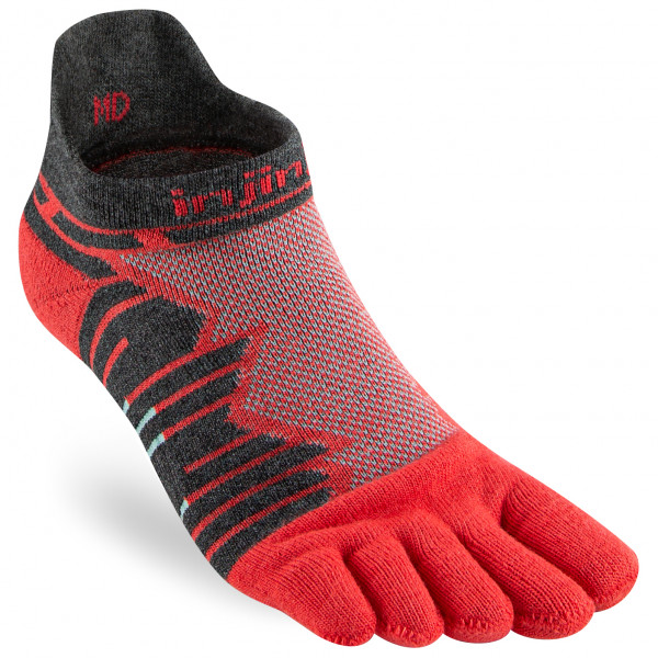 Injinji RUN No-Show Zehensocken – TECHNICAL LAVA, Blasenschutz, Atmungsaktiv, Größe M