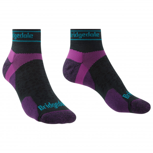 Bridgedale Chaussettes Trail Run T2 Merino Sport Mi-mollet Homme - Navy, Taille Large - Chaudes, Respirantes Et Anti-odeurs Pour La Course En Sentier