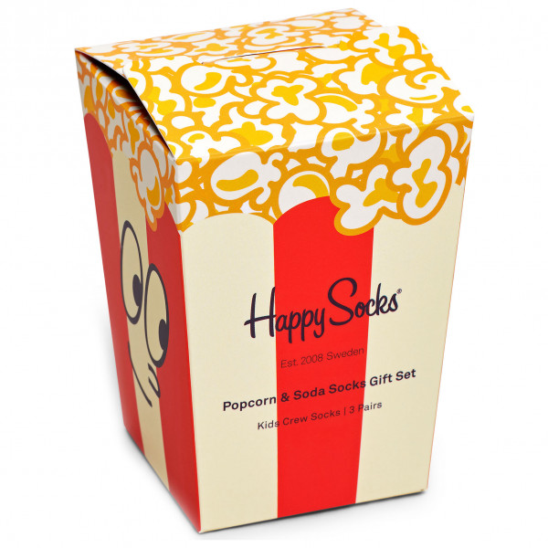 Happy Socks - Kid's Popcorn & Soda Socks Gift Set - Multifunctionele sokken