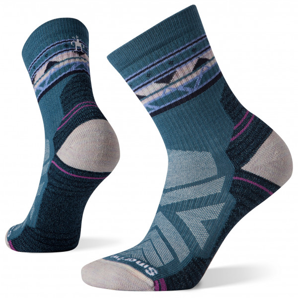 Smartwool - Women's Hike LC Zig Zag Valley Mid Crew - Vandringsstrumpor