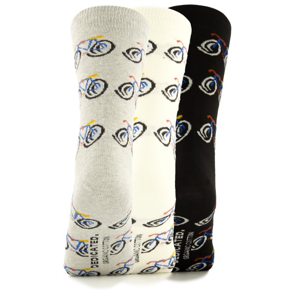 DEDICATED - Socks Sigtuna Happy Bike AOP - Calcetines multifuncionales