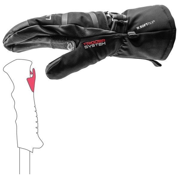 Leki - Detect XT 3D Mitt - Handsker