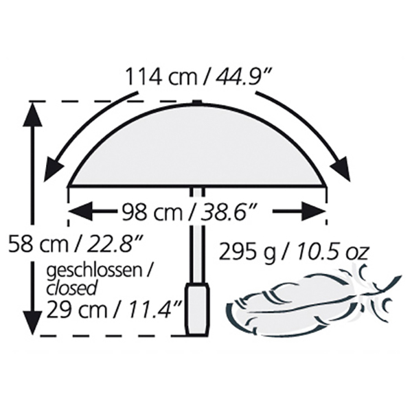 EuroSchirm - Light Trek Automatic - Sateenvarjo