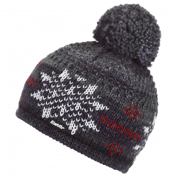 Eisbär Berretto Beanie Star PON RL Donna/Uomo - Made in The EU con Pompon Invernale da Sci Fodera, Fodera Autunno/Inverno Inverno - Taglia Unica Nero