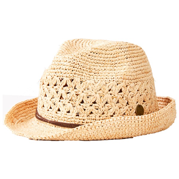 Rip Curl Crochet Straw Fedora - Hat 