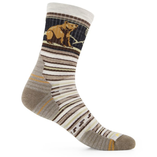 Smartwool - Hike Targeted Cushion Bear Stripe Mid Crew Socks - Wandersocken