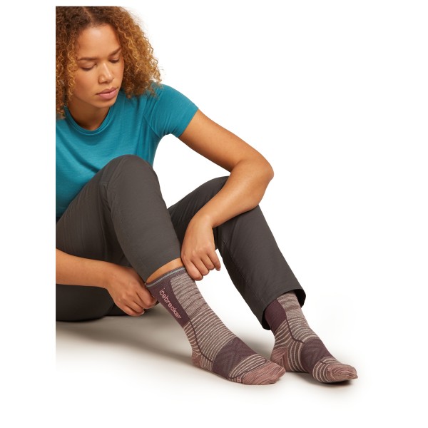 Icebreaker - Women's Merino Blend Run+ UL Crew Fusion Dye - Loopsokken