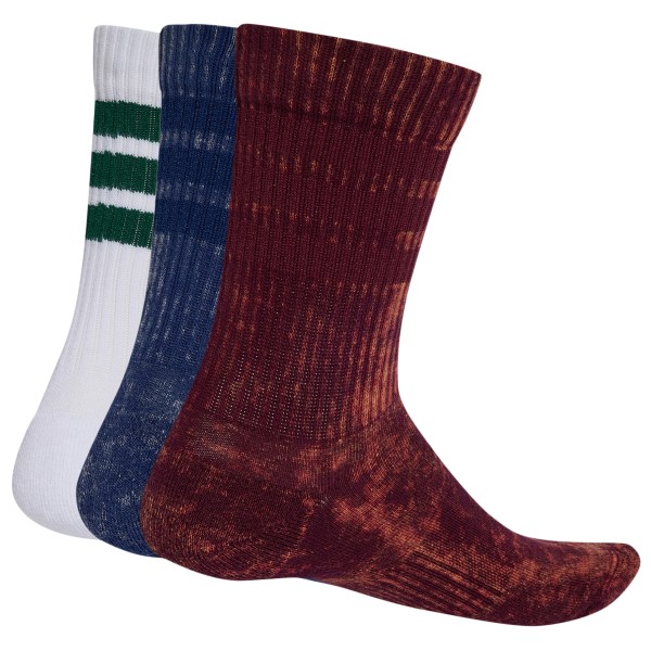 adidas - 3 Stripes Cushioned Crew Stone Wash 3 Pair Pack - Sports socks