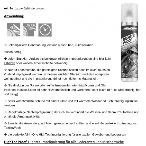 Holmenkol - Hightec Proof - Shoe care