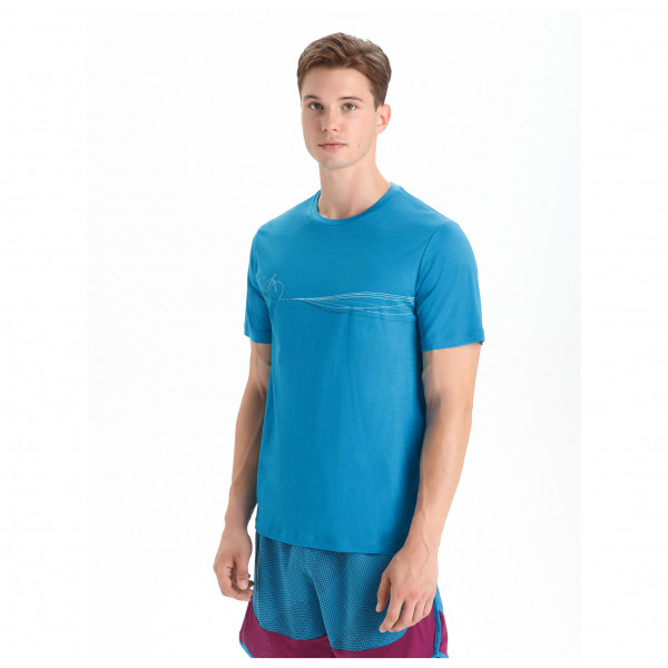 Icebreaker - Tech Lite II S/S Tee Cadence Paths - Merinotröja