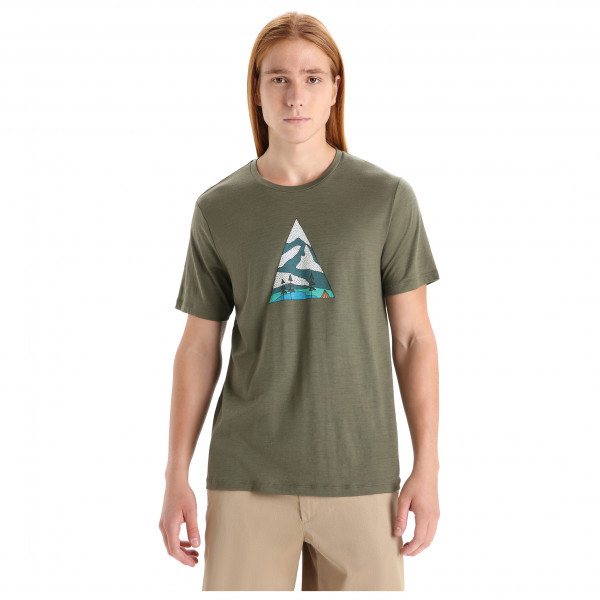Icebreaker - Tech Lite II S/S Tee Camping Grounds - Merinoshirt