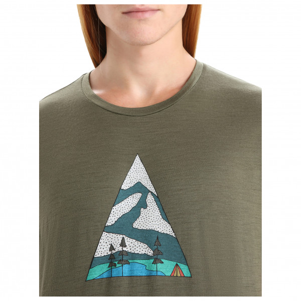 Icebreaker - Tech Lite II S/S Tee Camping Grounds - Merinoshirt