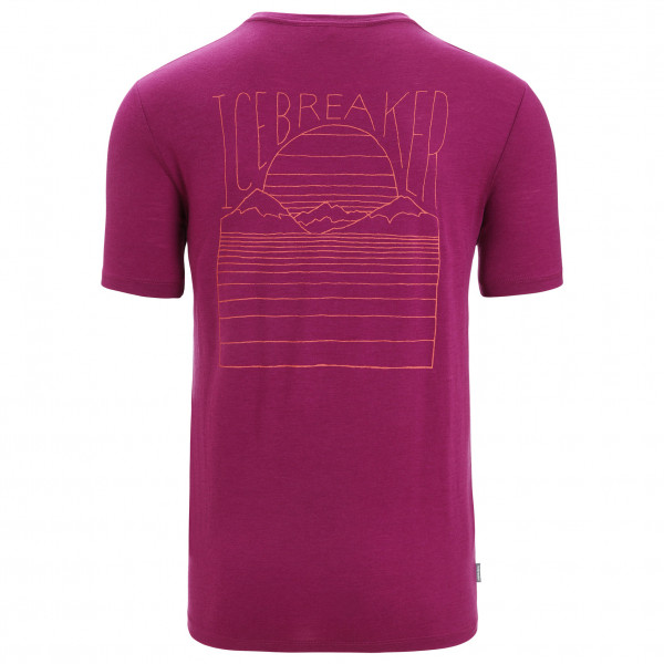 Icebreaker - Tech Lite II S/S Tee Mountain Sunset - Camiseta de merino