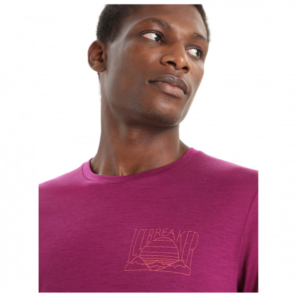 Icebreaker - Tech Lite II S/S Tee Mountain Sunset - Camiseta de merino