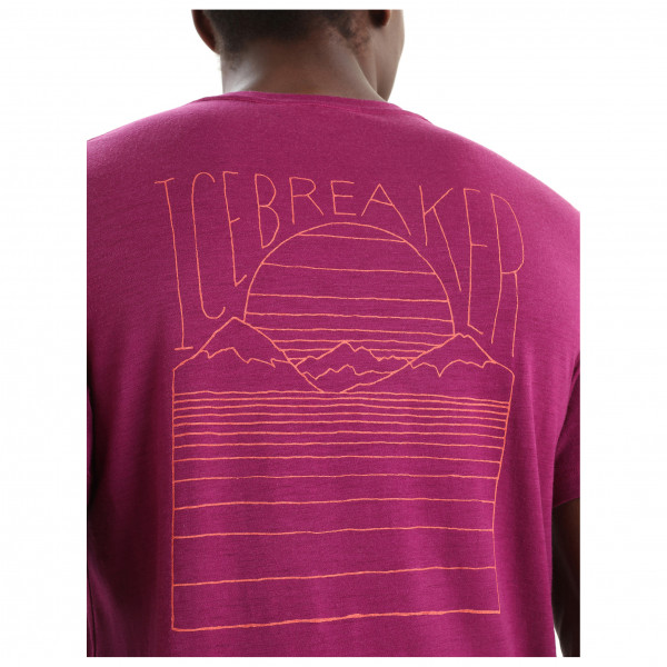 Icebreaker - Tech Lite II S/S Tee Mountain Sunset - Camiseta de merino