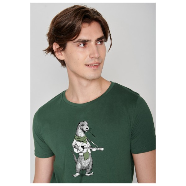 GreenBomb - Animal Otter Guitar (Guide) Cotton - Camiseta de manga corta