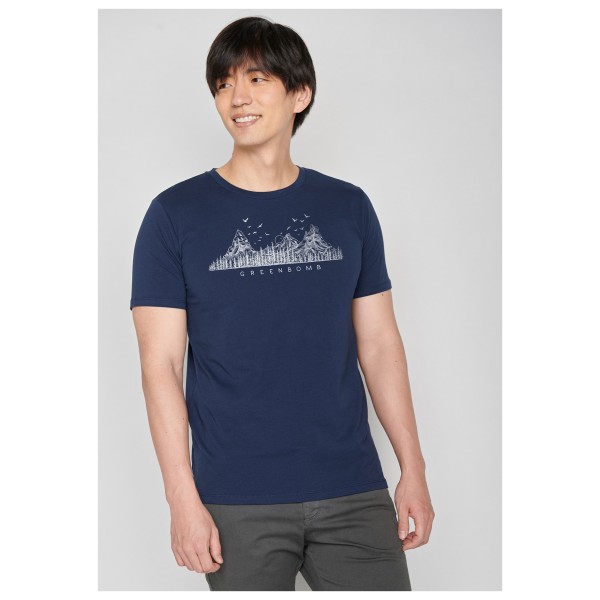 GreenBomb - Nature Mountain Logo (Guide) - Camiseta de manga corta