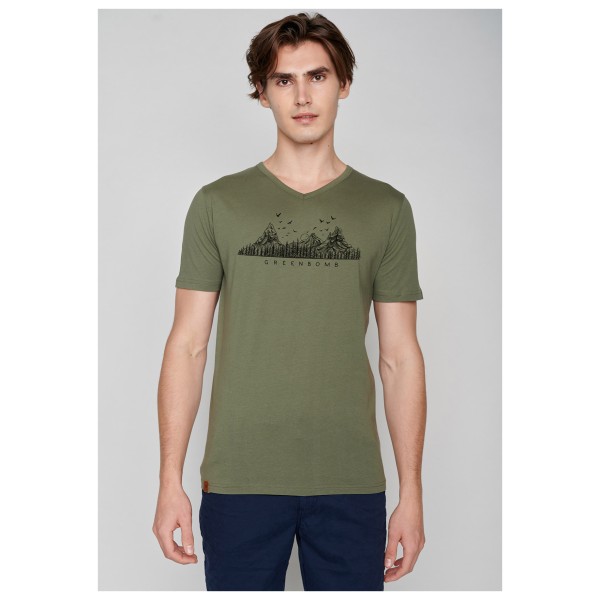 GreenBomb - Nature Mountain Logo (Peak) - Camiseta de manga corta