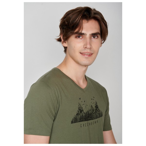 GreenBomb - Nature Mountain Logo (Peak) - Camiseta de manga corta