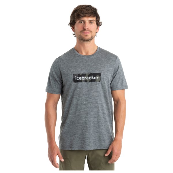 Icebreaker - 150 Tech Lite II S/S Tee Natural Shades Logo - Camiseta de merino