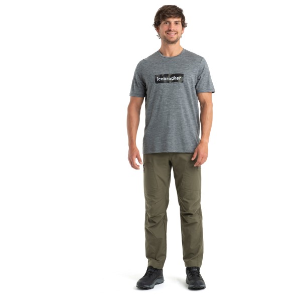 Icebreaker - 150 Tech Lite II S/S Tee Natural Shades Logo - Camiseta de merino