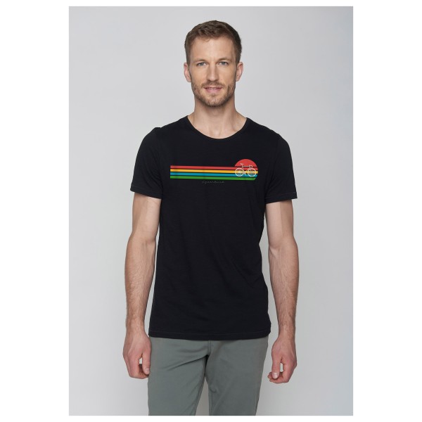 GreenBomb - Bike Sunset Stripes Spice - T-Shirts - Camiseta de manga corta
