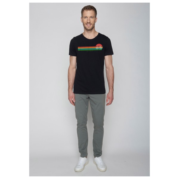 GreenBomb - Bike Sunset Stripes Spice - T-Shirts - Camiseta de manga corta