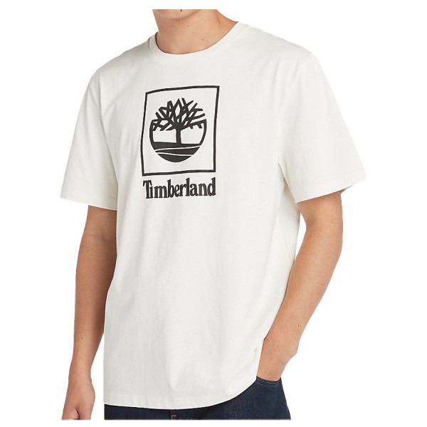 Men’s Short Sleeve T-Shirt Timberland Stack Logo Colored Short Sleeve Orange