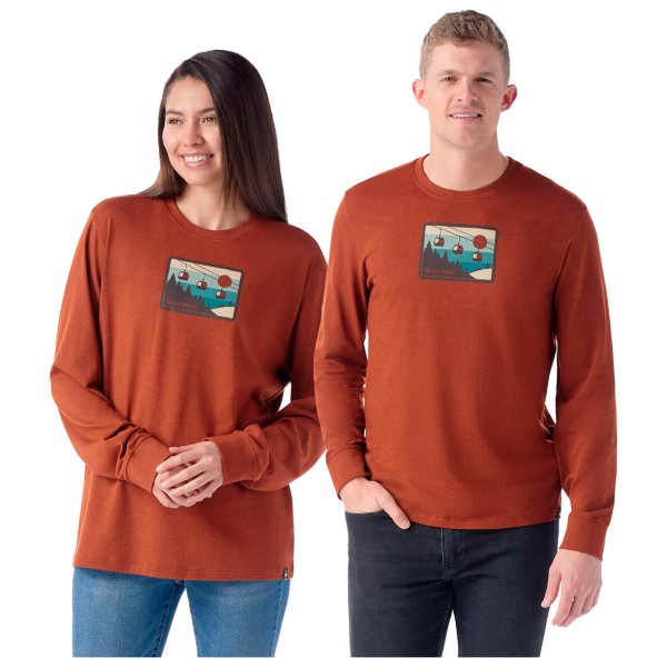 Smartwool - Gondola Ride Graphic Long Sleeve Tee - Merinoshirt