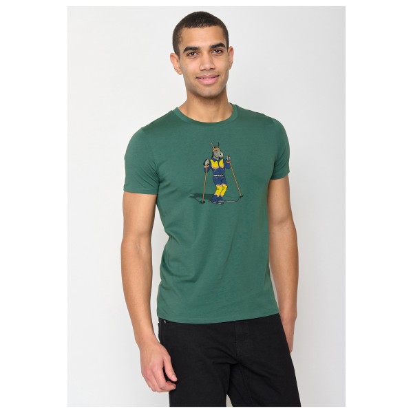 GreenBomb - Animal Donkey Ski Guide T-Shirt Cotton - Camiseta de manga corta