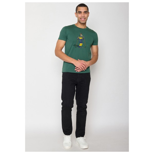 GreenBomb - Animal Donkey Ski Guide T-Shirt Cotton - Camiseta de manga corta
