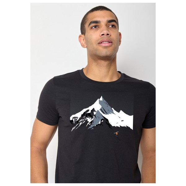 GreenBomb - Nature Mountain Ski Guide T-Shirt Cotton - Camiseta de manga corta