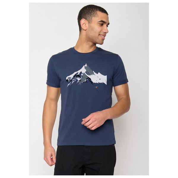 GreenBomb - Nature Mountain Ski Roll T-Shirt Cotton - Camiseta de manga corta