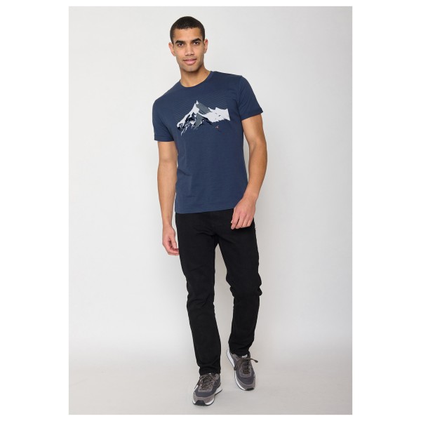 GreenBomb - Nature Mountain Ski Roll T-Shirt Cotton - Camiseta de manga corta