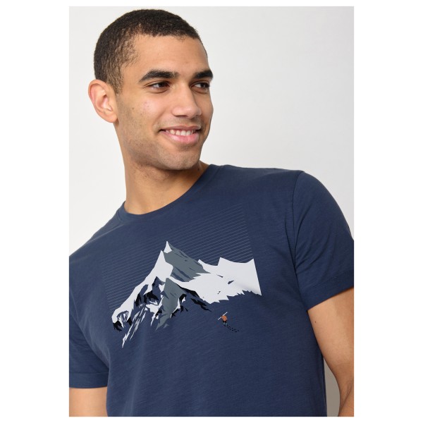 GreenBomb - Nature Mountain Ski Roll T-Shirt Cotton - Camiseta de manga corta