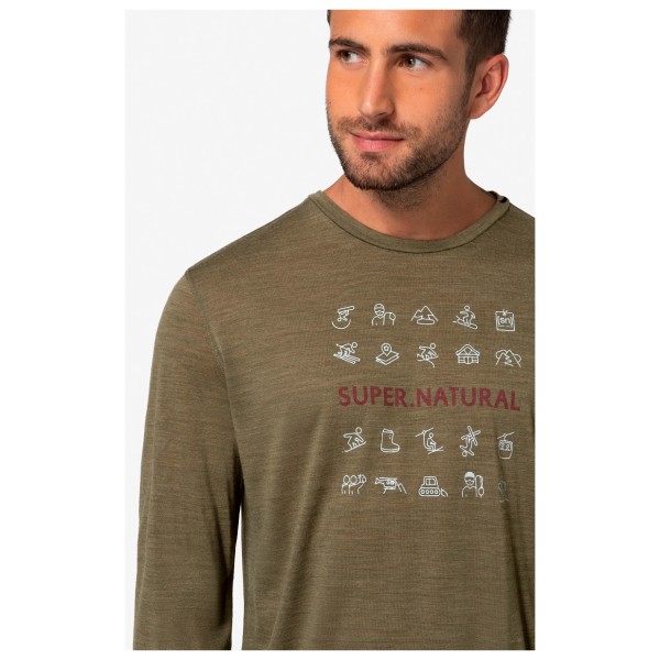 super.natural - Icons L/S - Camiseta de merino