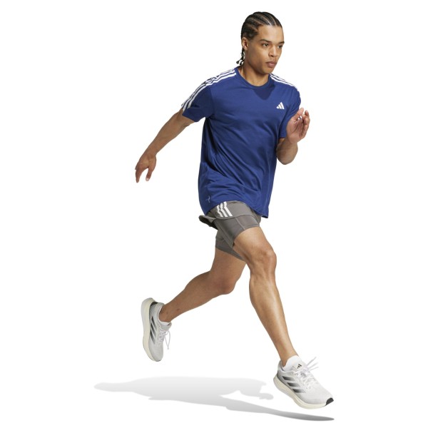 adidas - Own The Run 3-Stripes Tee - Loopshirt